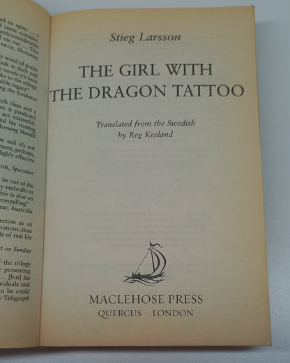 The Girl with the Dragon Tattoo (Millenium #1) by Stieg Larsson