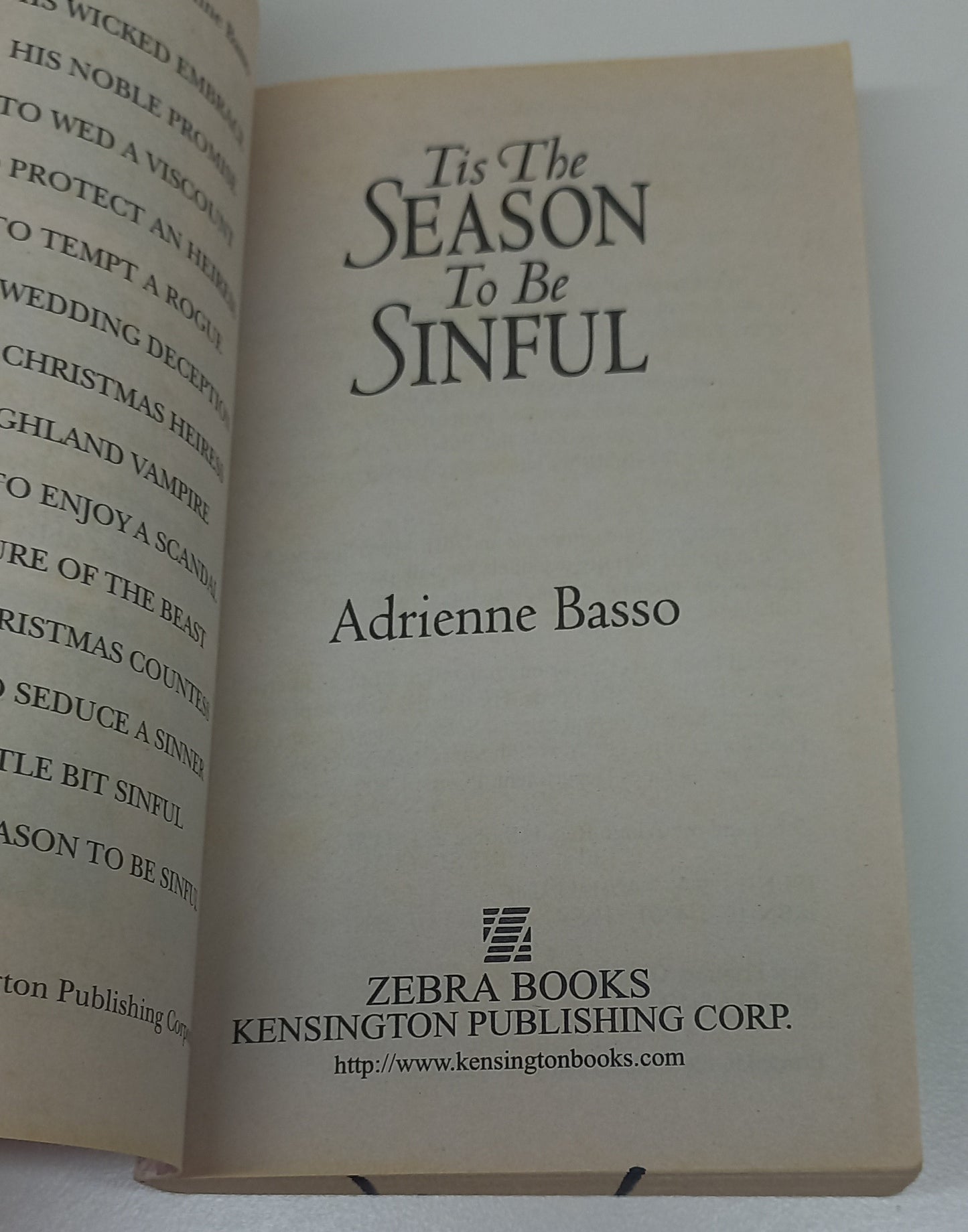 Tis The Season to Be Sinful by Adrienne Basso