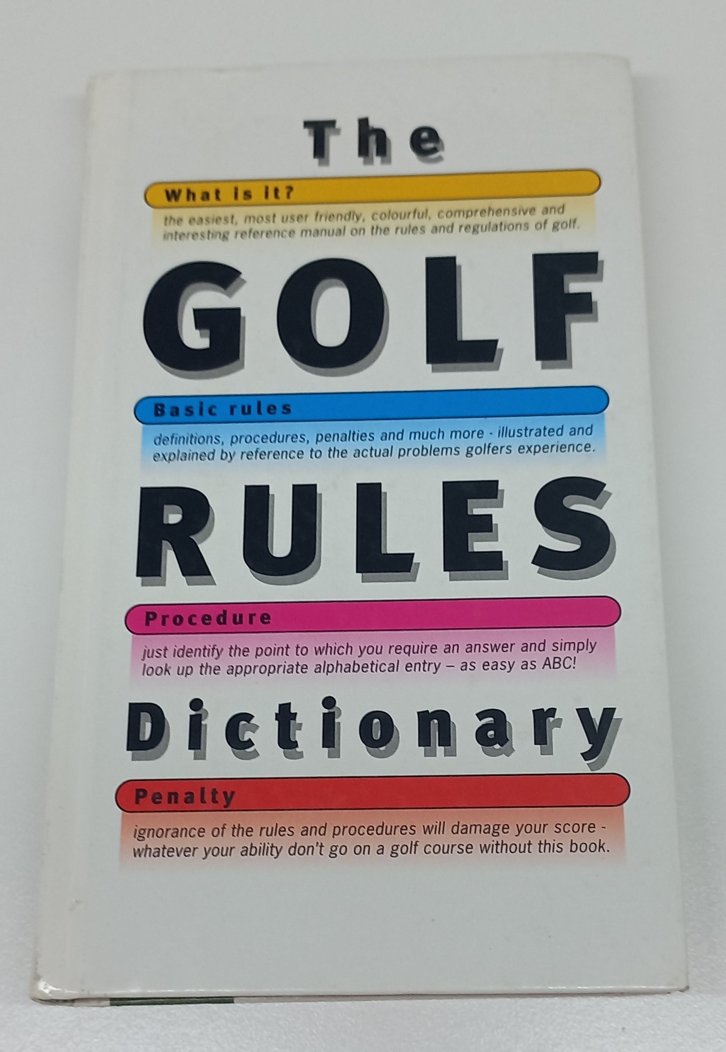The Golf Rules Dictionary by Hadyn Rutter