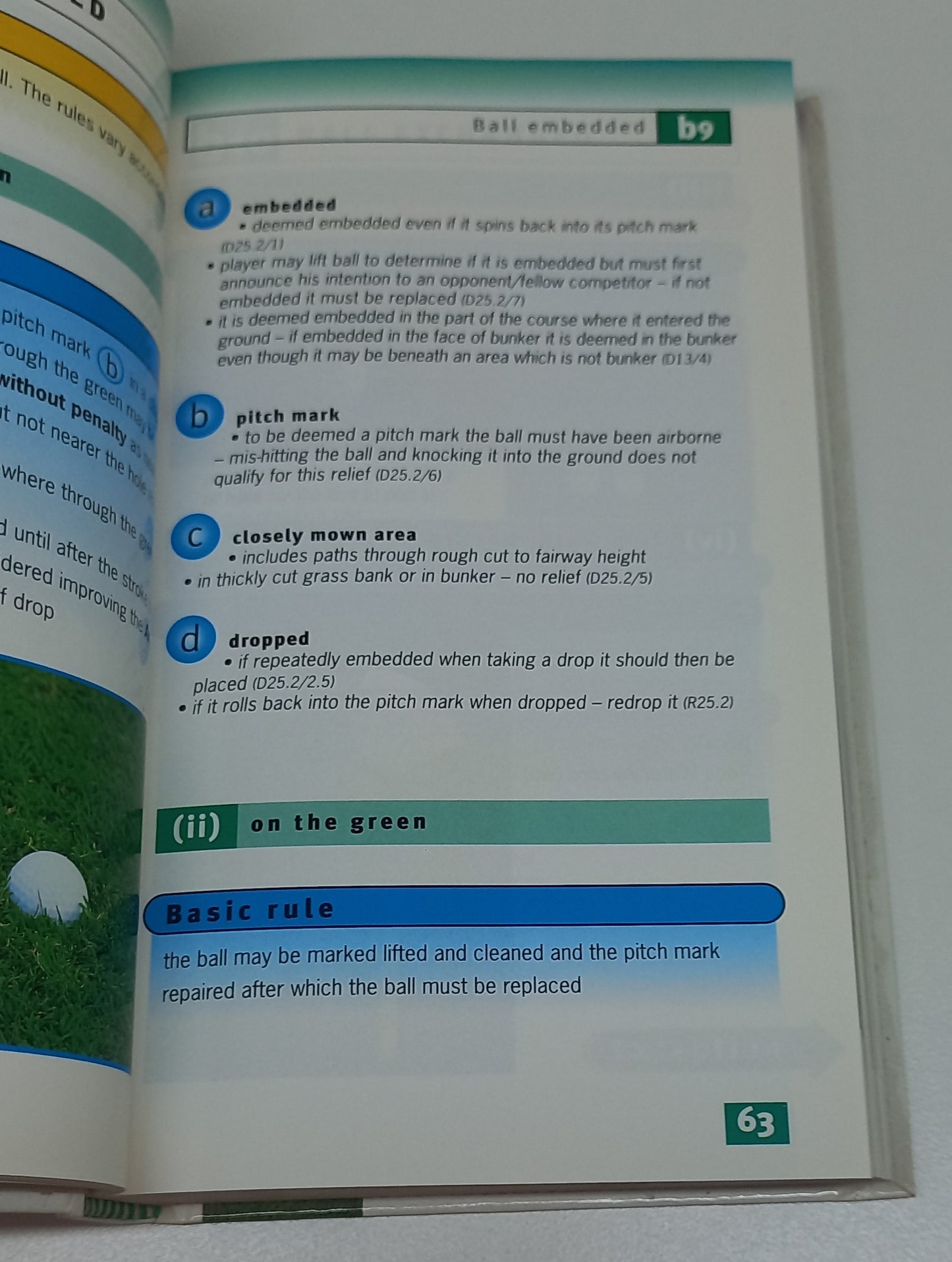 The Golf Rules Dictionary by Hadyn Rutter