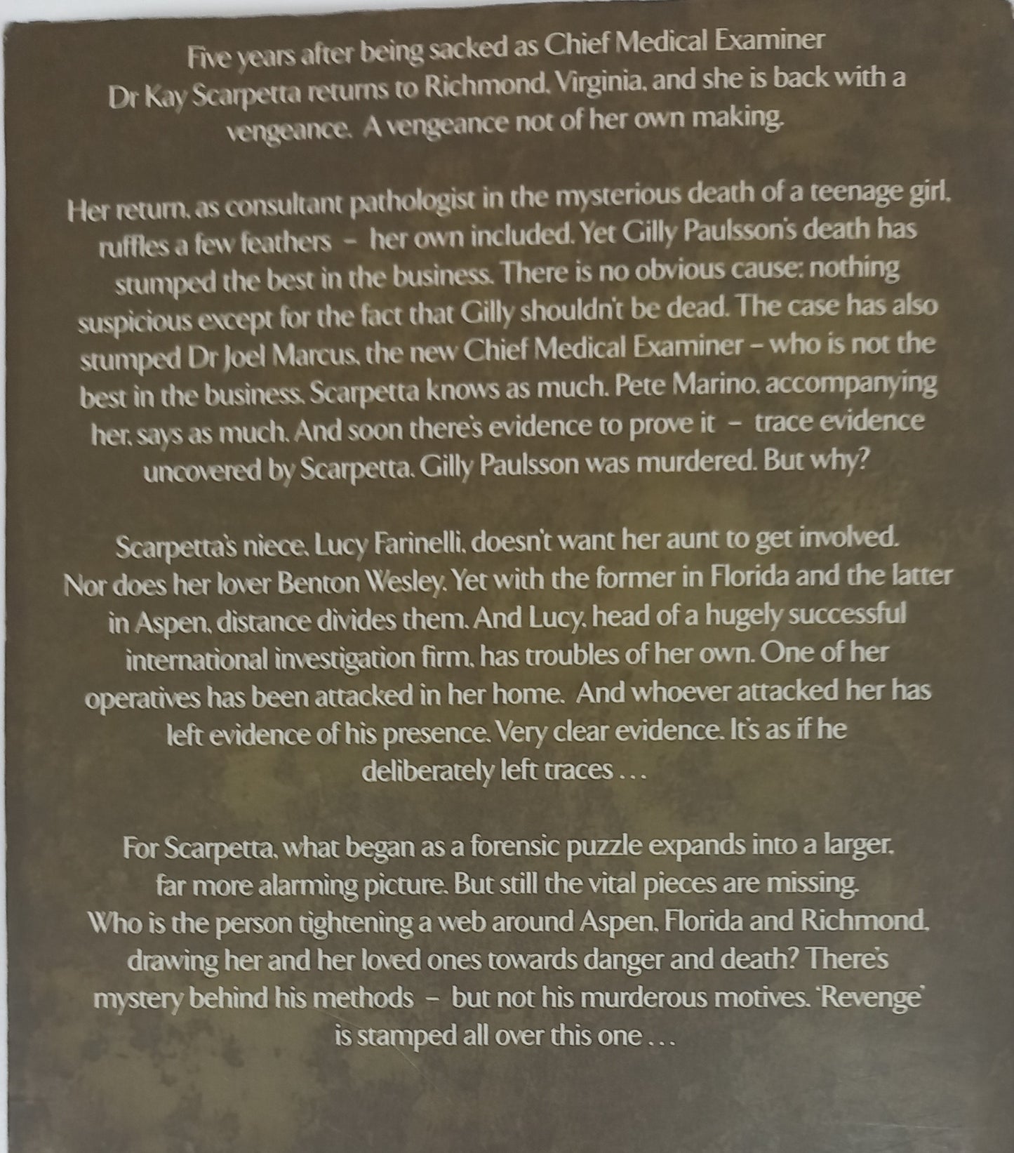 Trace by Patricia Cornwell (Kay Scarpetta #13)