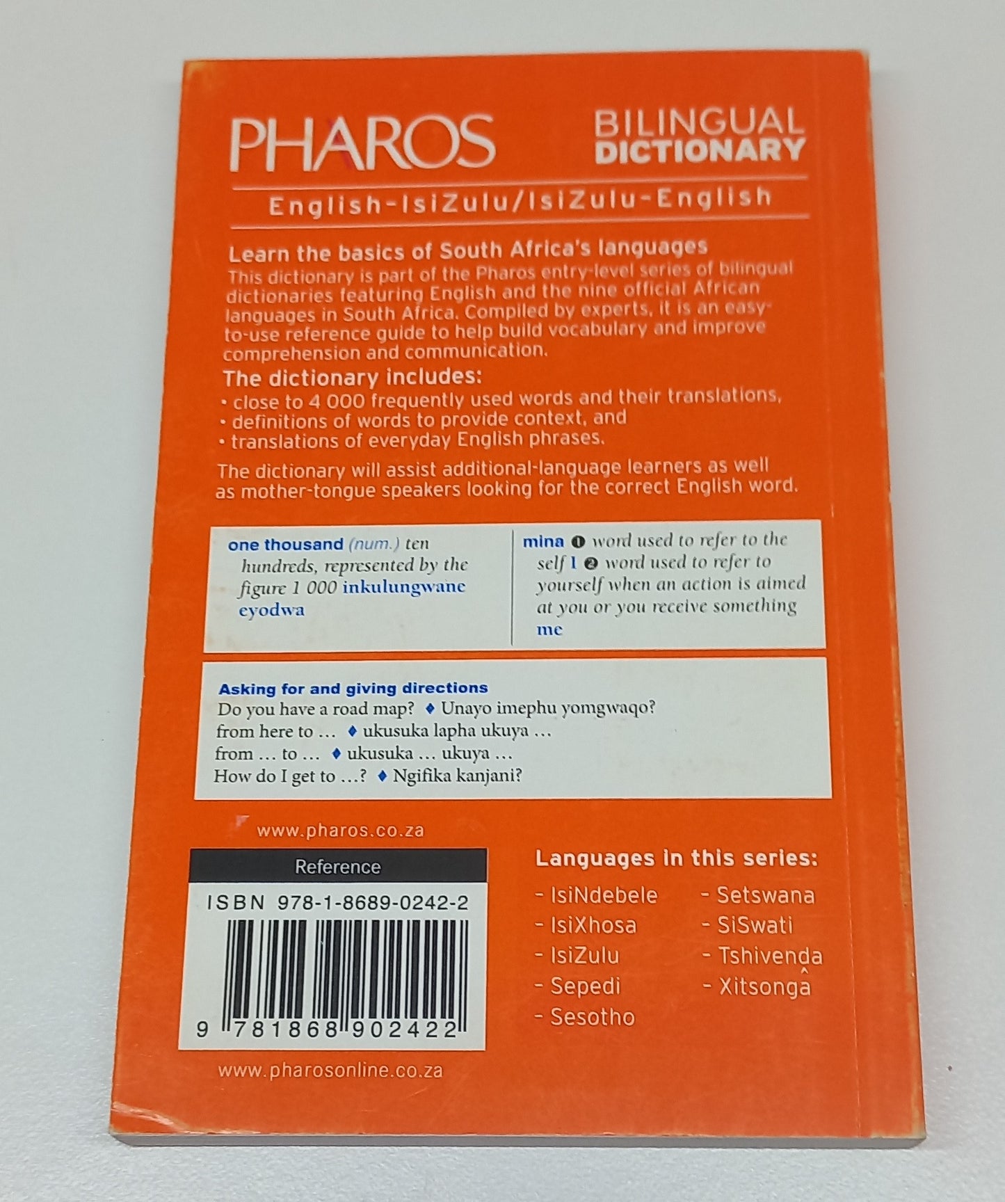English - IsiZulu Pharos Bilingual Dictionary