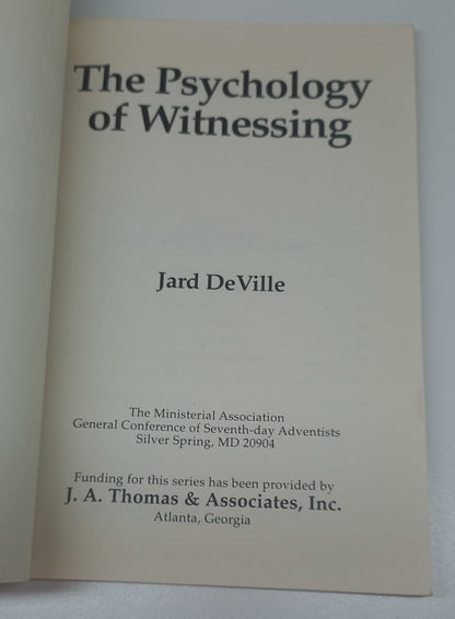 The Psychology of Witnessing by Jard Deville Ministry Releases