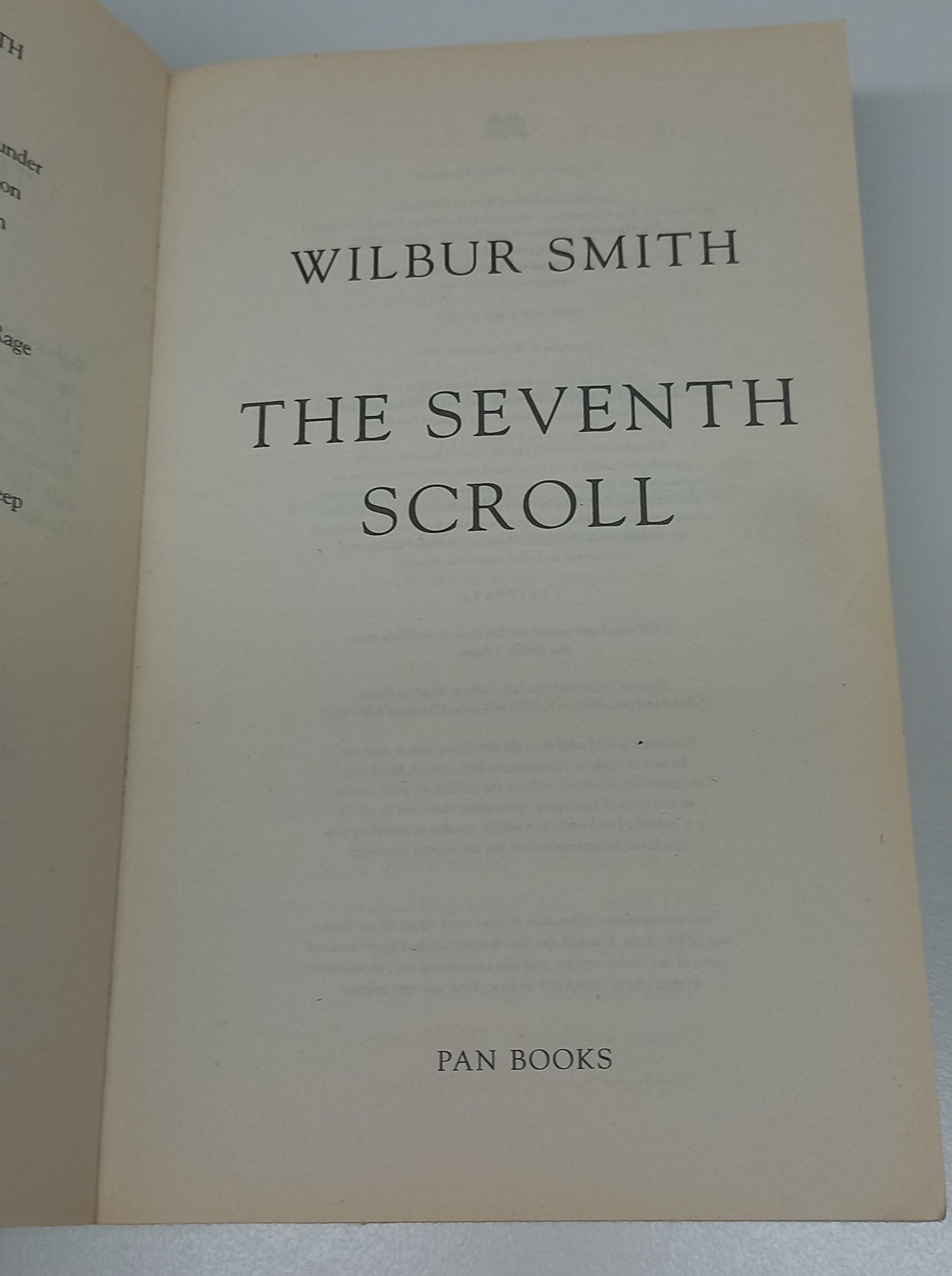 The Seventh Scroll by Wilbur Smith (Ancient Egypt #2)