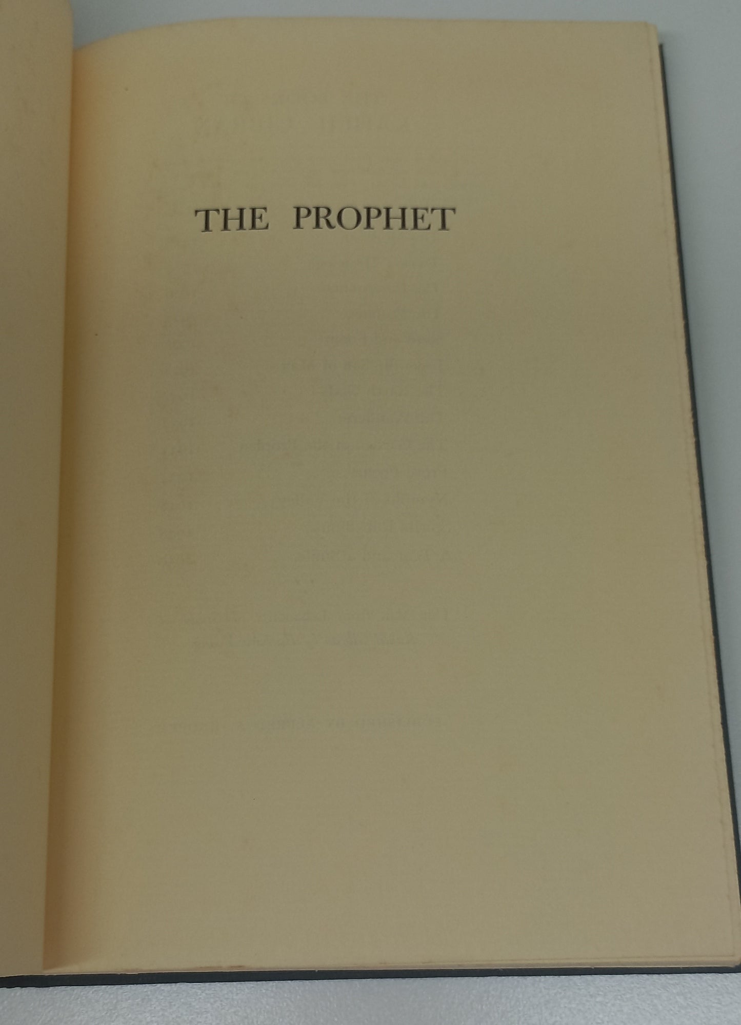 The Prophet by Kahlil Gibran