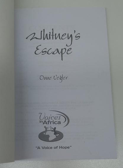 Whitney's Escape by Onne Vegter