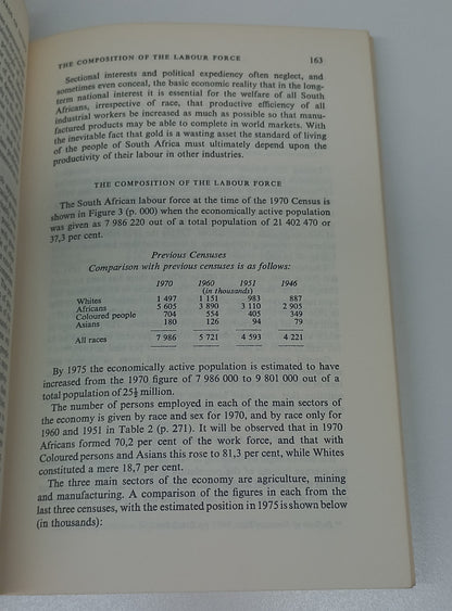 The South African Economy by D. Hobart Houghton Fourth Edition 1976