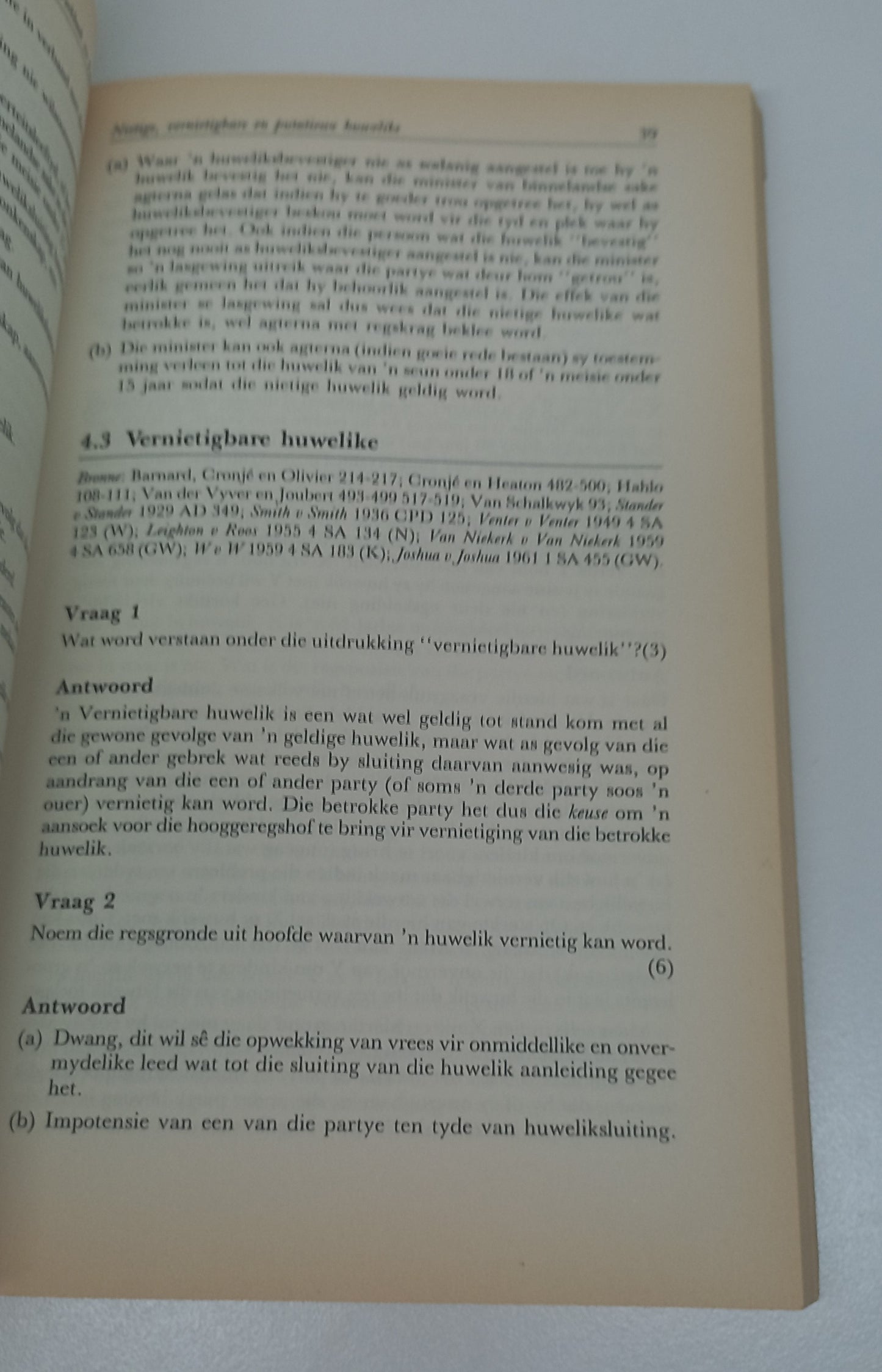 Werkboek Vir Familiereg by Heaton, Van Aswegen & Visser Digma Werkboekreeks 1993