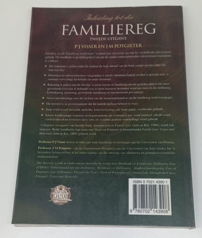 Inleiding Tot Die Familiereg Tweede Uitgawe P.J. Visser & J.M. Potgieter