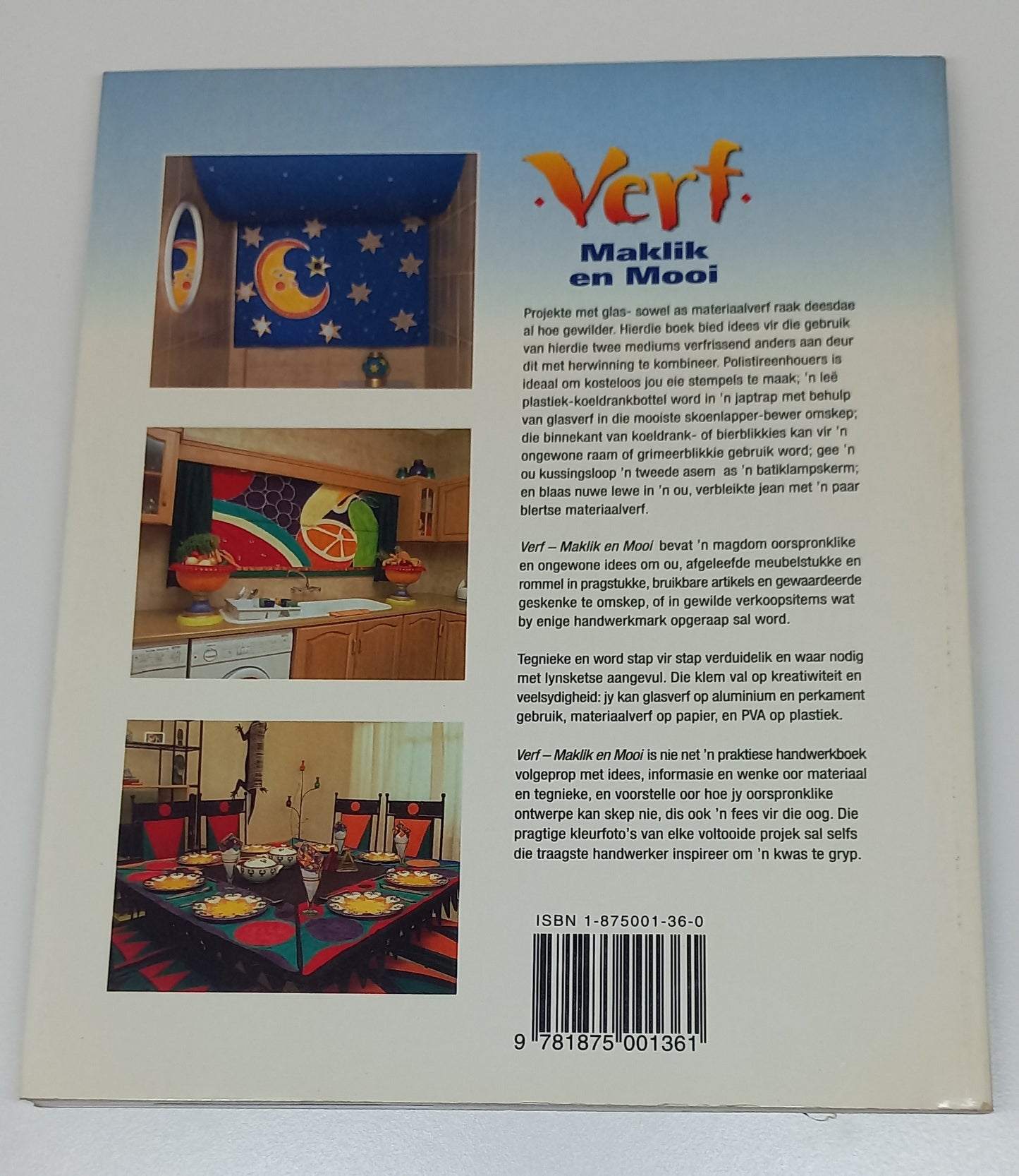 Verf Maklik en Mooi: Oorspronklike Projekte me Glas- en Materiaalverf by Zaresa Bosman