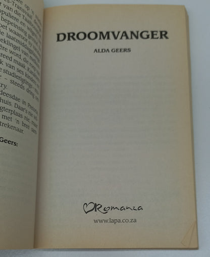 Droomvanger by Alda Geers Romanza
