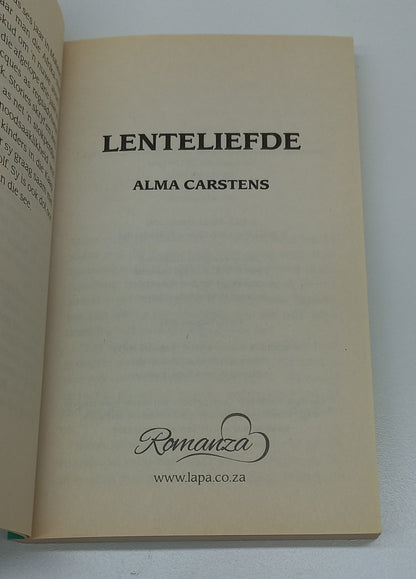 Lenteliefde by Alma Carstens Romanza