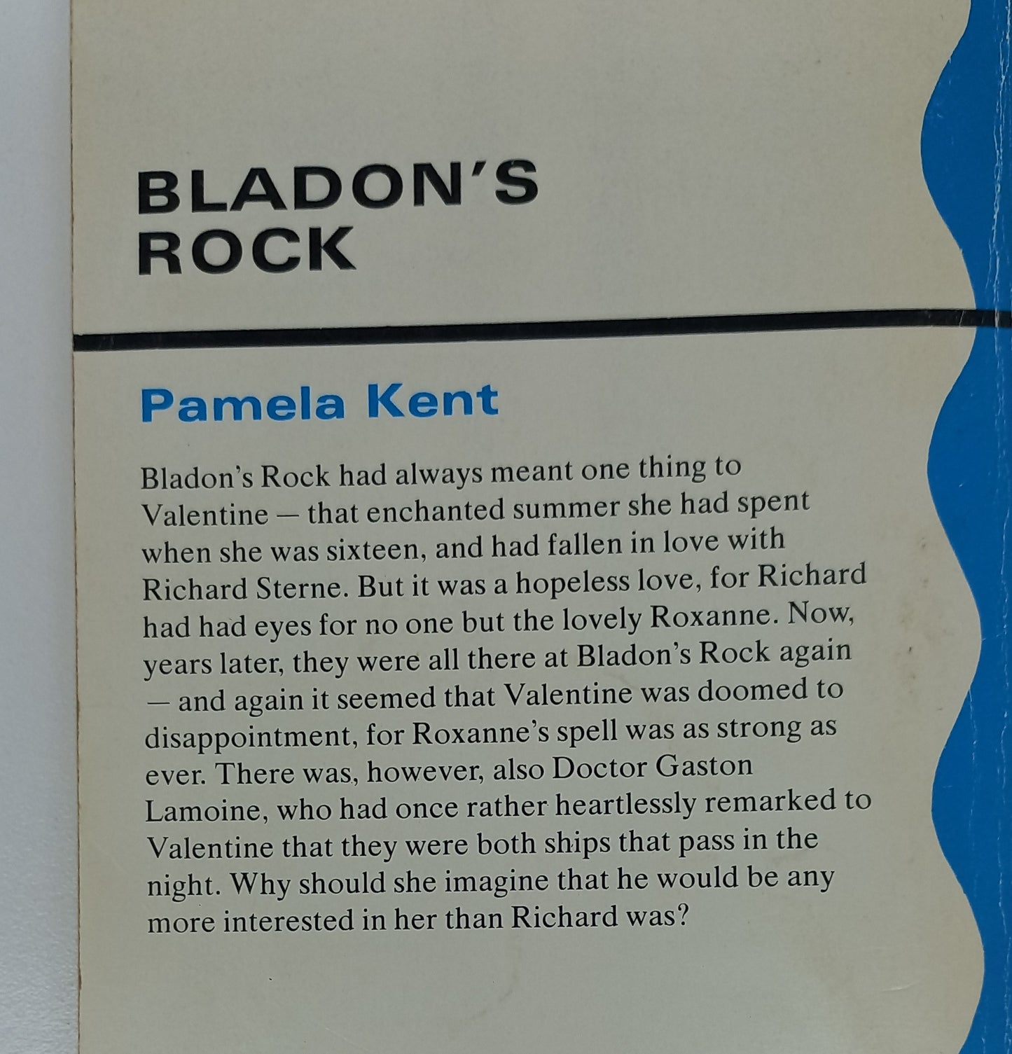 Bladon's Rock by Pamela Kent Mills & Boon 1975