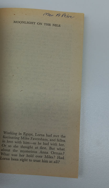 Moonlight on the Nile by Elizabeth Ashton Mills & Boon 1979