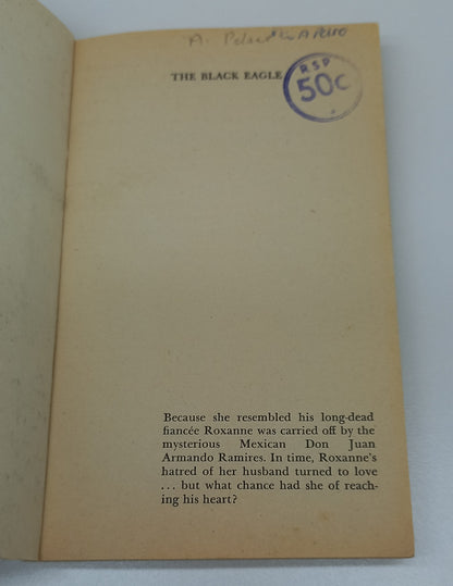 The Black Eagle by Anne Hampson Mills & Boon 1974