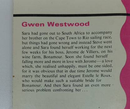 Bride of Bonamour by Gwen Westwood Mills & Boon 1977