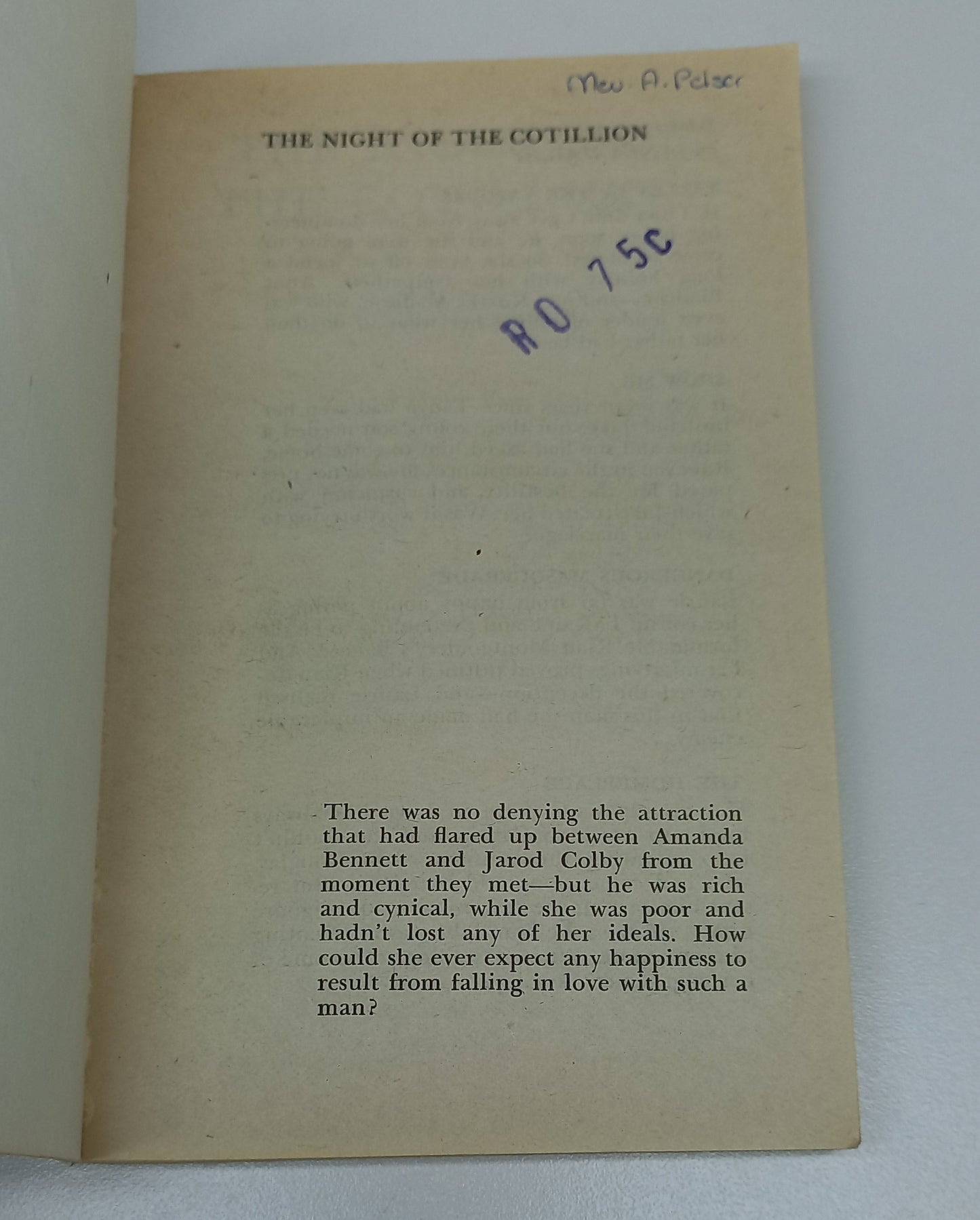 The Night of the Cotillion by Janet Dailey Mills & Boon 1976