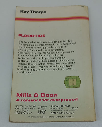 Floodtide by Kay Thorpe Mills & Boon 1981