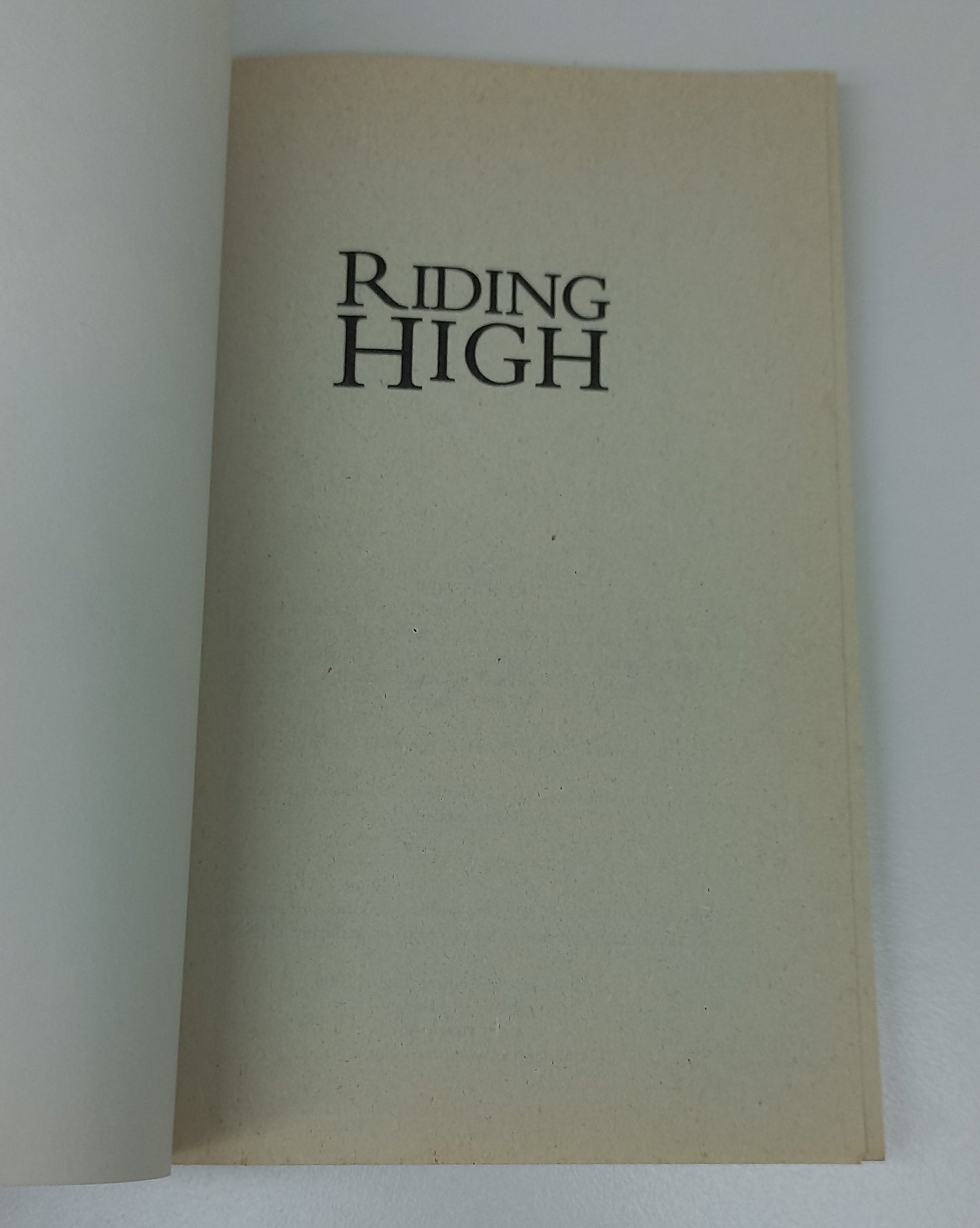 Riding High by Donna King