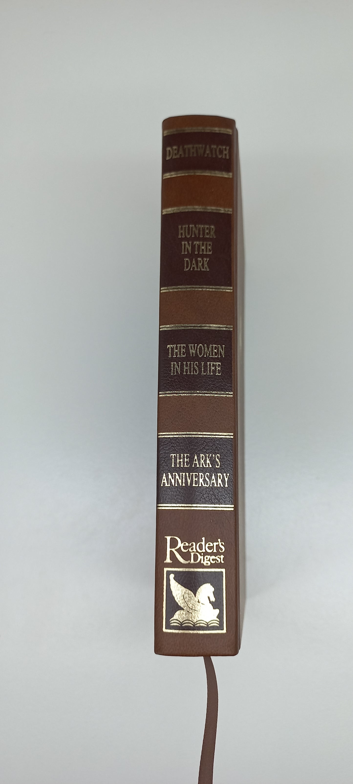 Reader's Digest (4 in 1) Deathwatch by C. Falconer, Hunter in the Dark by M. Hughes, The Women in His Life by B.T. Bradford & The Ark's Anniversary by G. Durrell