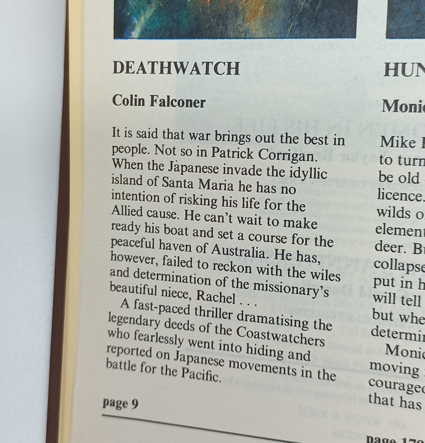 Reader's Digest (4 in 1) Deathwatch by C. Falconer, Hunter in the Dark by M. Hughes, The Women in His Life by B.T. Bradford & The Ark's Anniversary by G. Durrell