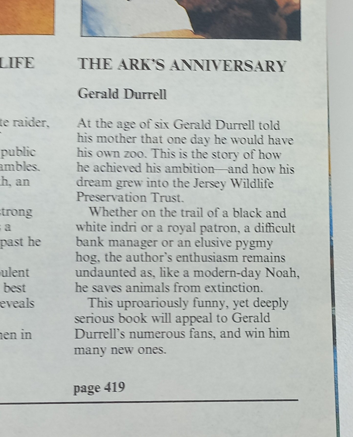 Reader's Digest (4 in 1) Deathwatch by C. Falconer, Hunter in the Dark by M. Hughes, The Women in His Life by B.T. Bradford & The Ark's Anniversary by G. Durrell