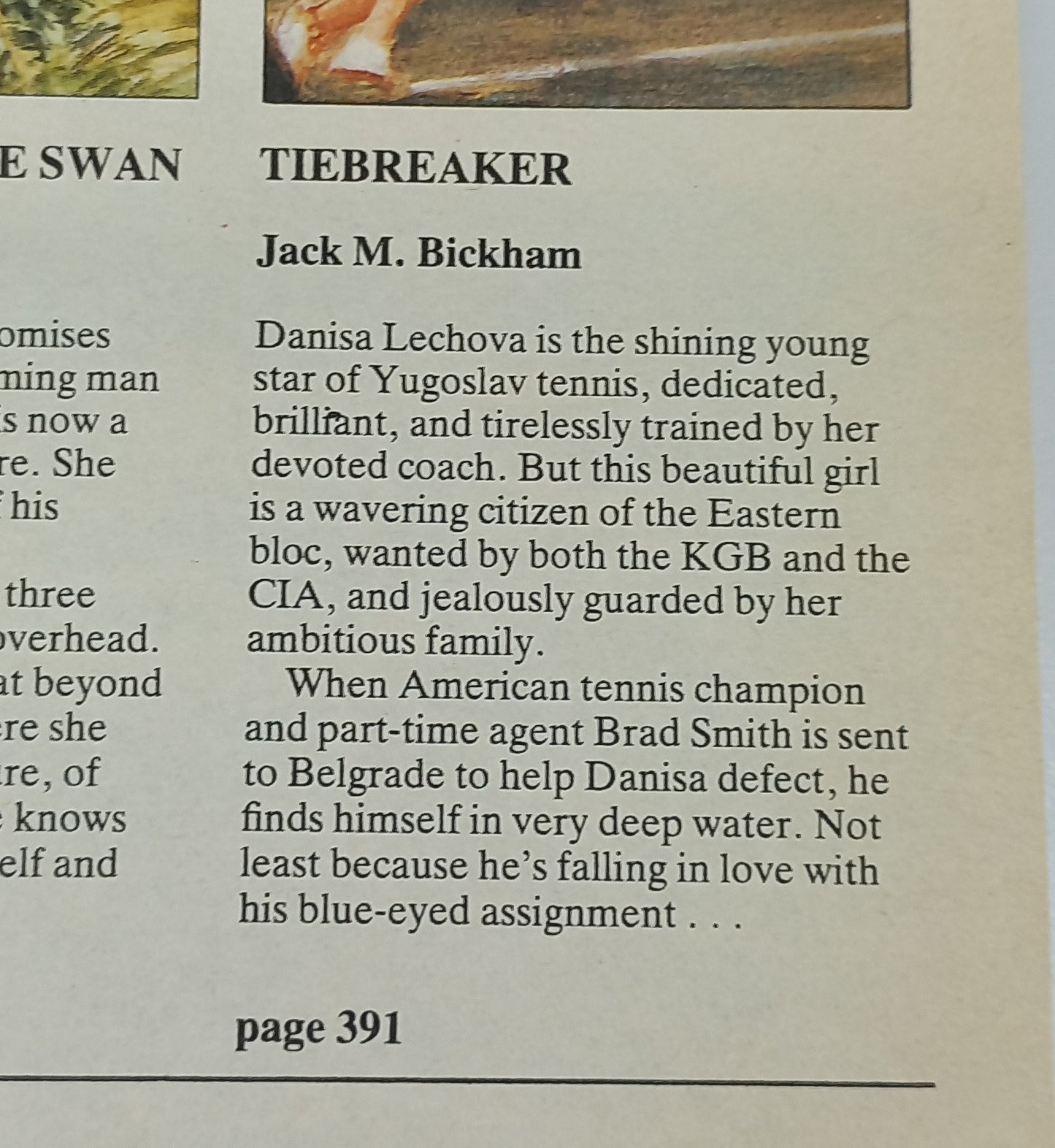 Reader's Digest (4 in 1) Death Roll by S. Llewellyn, The Evening News by A. Hailey, The Flight of the Swan by E. Webster & Tiebreaker by J.M. Bickham