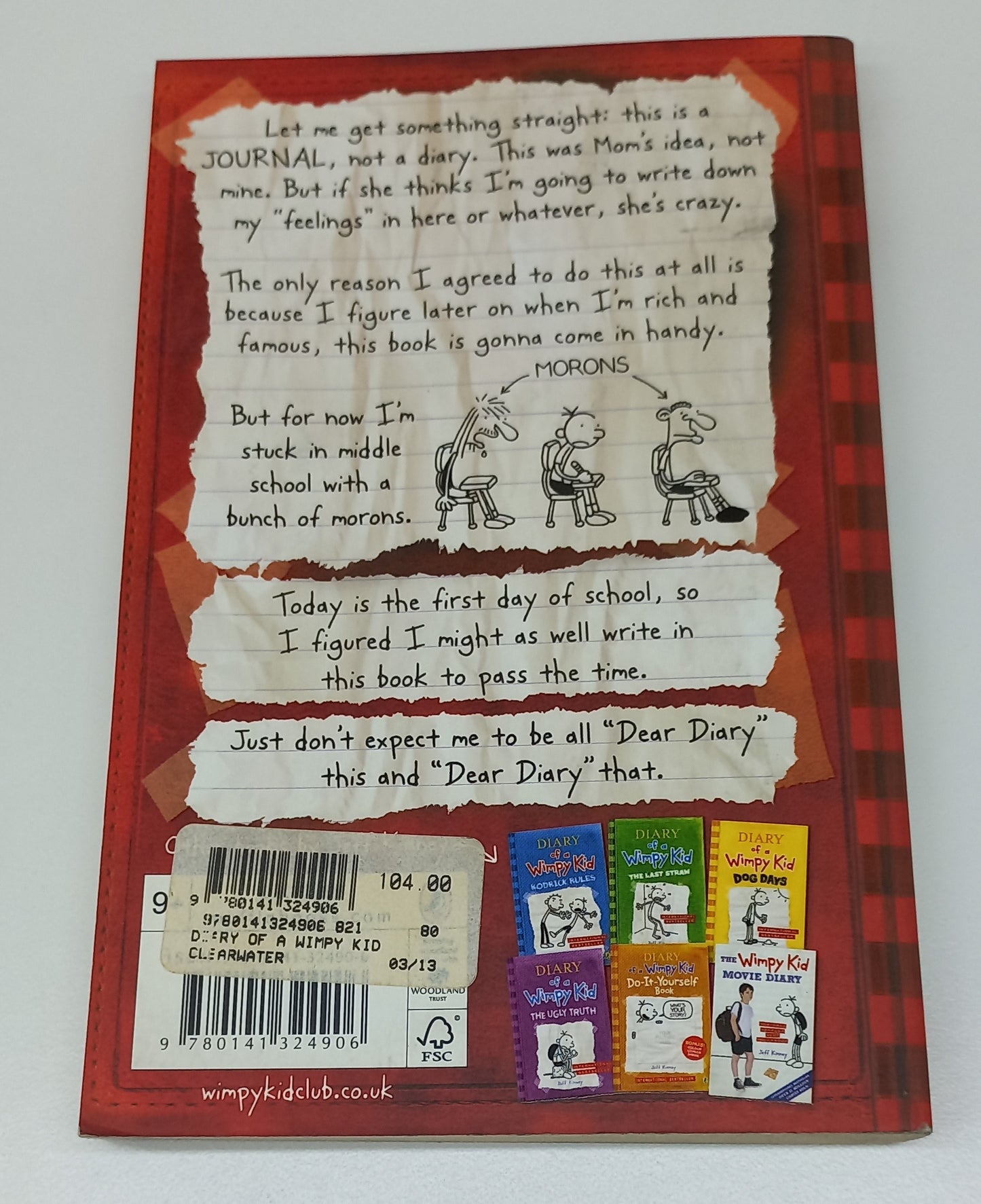 Diary of a Wimpy Kid by Jeff Kinney (Diary of a Wimpy Kid #1)
