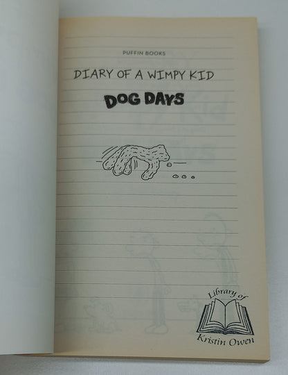 Dog Days by Jeff Kinney (Diary of a Wimpy Kid #4)