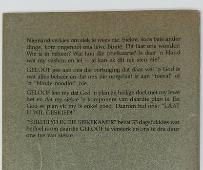 Solly Ozrovech (Stiltetyd in die Siekekamer, In Stilwees en Vertroue & 'n Reenboog Deur My Trane)