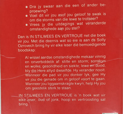 Solly Ozrovech (Stiltetyd in die Siekekamer, In Stilwees en Vertroue & 'n Reenboog Deur My Trane)