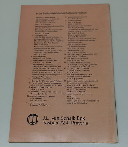 Beroepsinligting,Werksontleding en Werksbeskrywing by Dr N.F. Alberts Sielkundebiblioteek 22