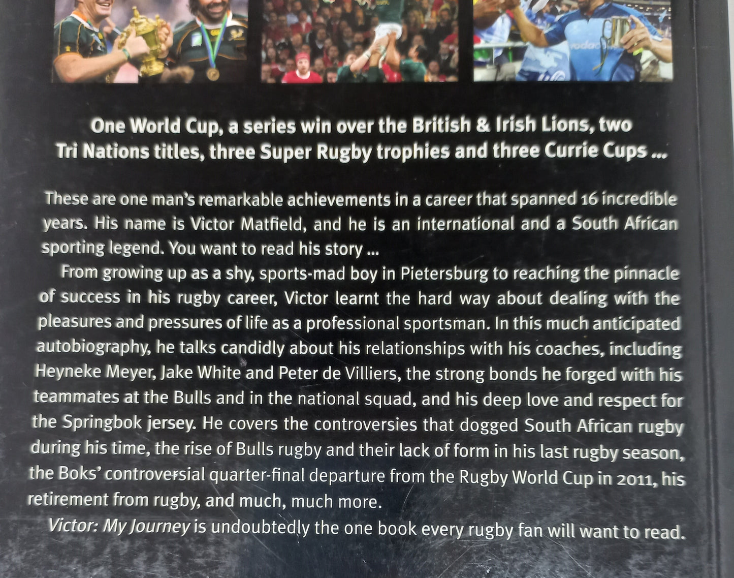 Victor: My Journey by Victor Matfield with De Jongh Borchardt