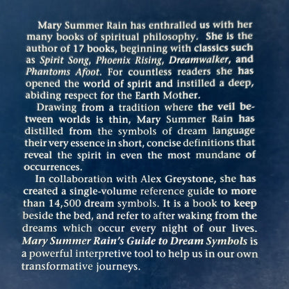 Mary Summer Rain's Guide to Dream Symbols by Mary Summer Rain & Alex Greystone