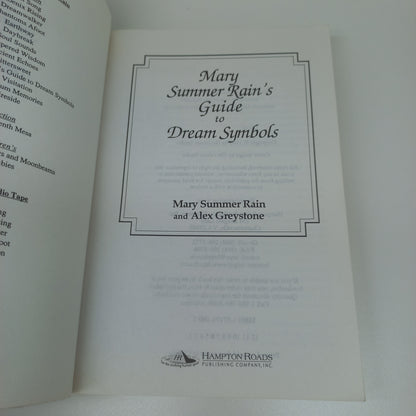 Mary Summer Rain's Guide to Dream Symbols by Mary Summer Rain & Alex Greystone