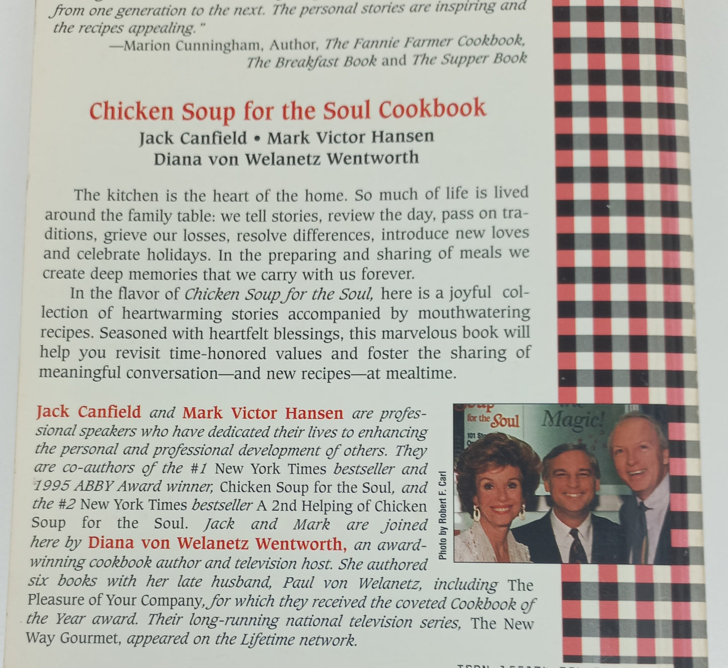 Chicken Soup for the Soul Cookbook: 101 Stories with Recipes from the Heart by Jack Canfield, Mark Victor Hansen & Diana von Welanetz Wentworth