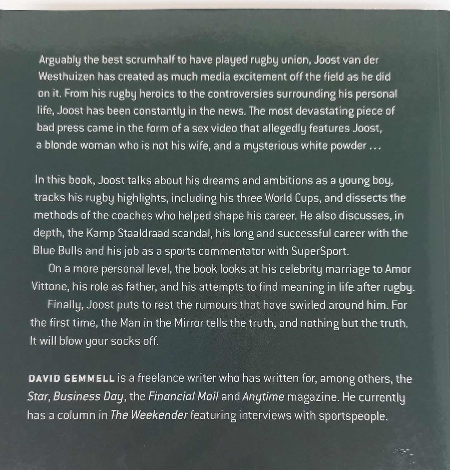 Joost: The Man in the Mirror by David Gemmell
