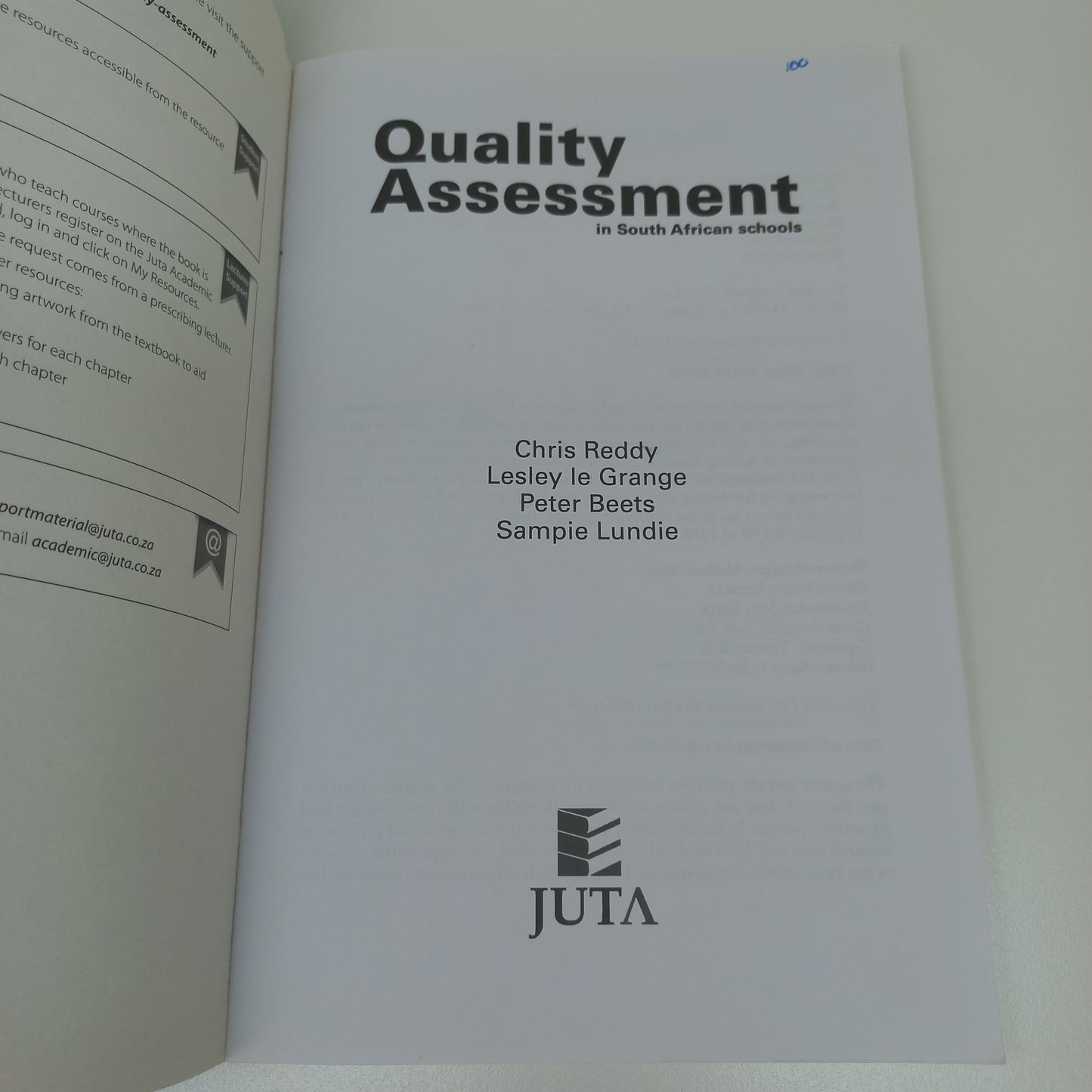 Quality Assessment in South African Schools 2015 by Chris Reddy, Lesley le Grange, Peter Beets & Sampie Lundie