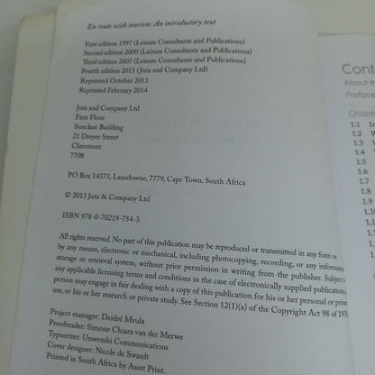 En Route with Tourism: An Introductory Text 4th Edition by Melville Saayman (Editor) 2013