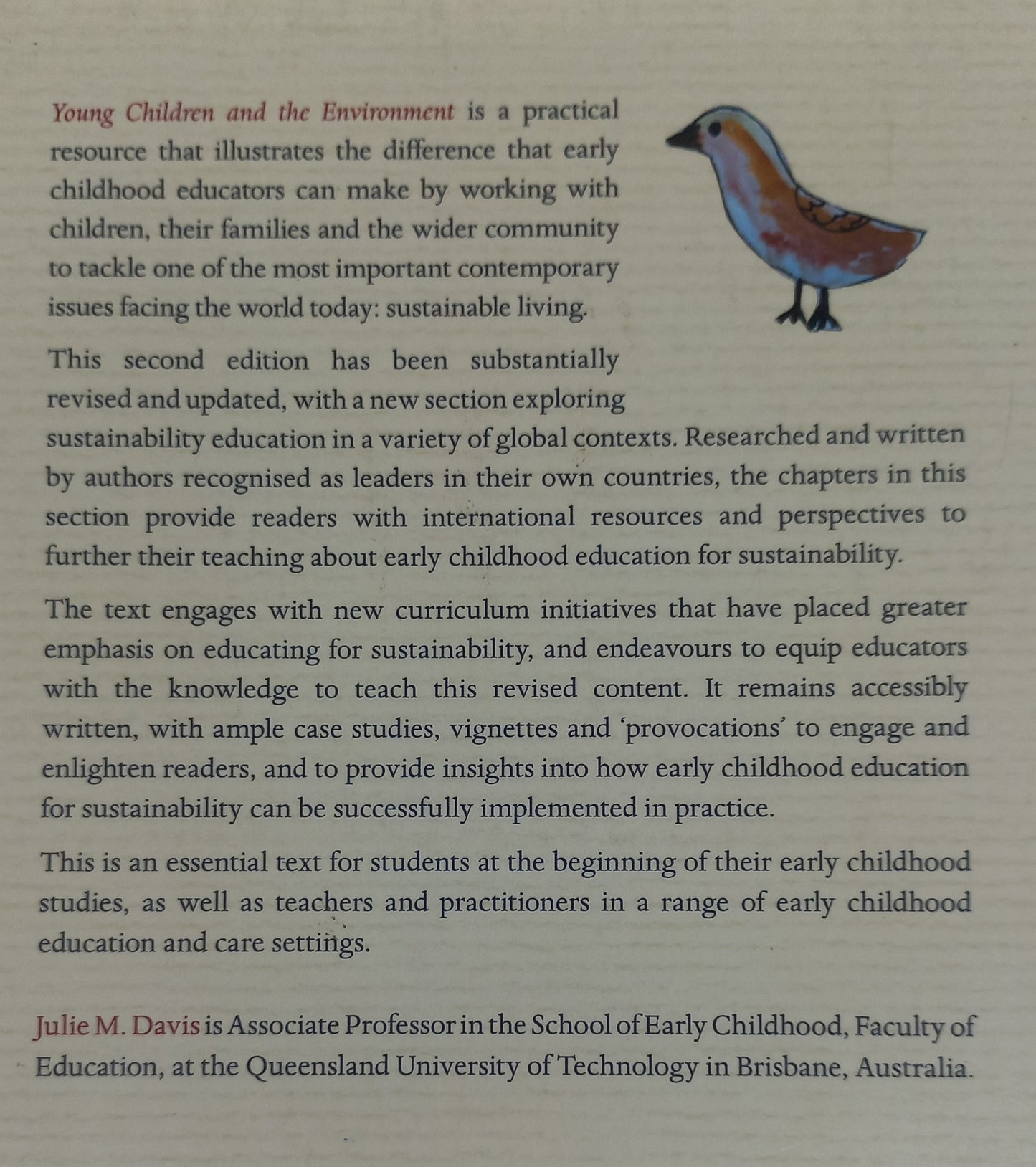 Young Children and the Environment: Early Education for Sustainability Second Edition by Julie M. Davis 2015