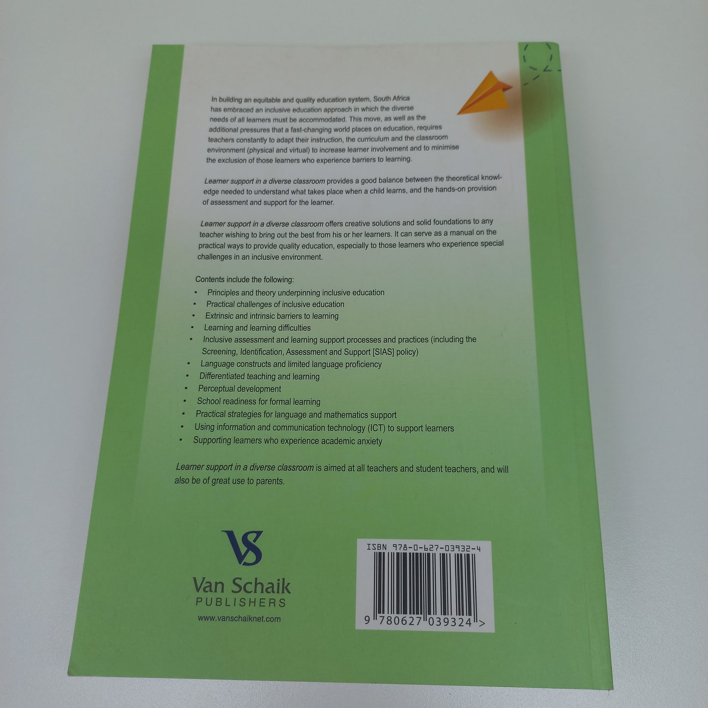 Learner Support in a Diverse Classroom: A Guide for Foundation, Intermediate and Senior Phase Teacher Third Edition by Mirna Nel 2022