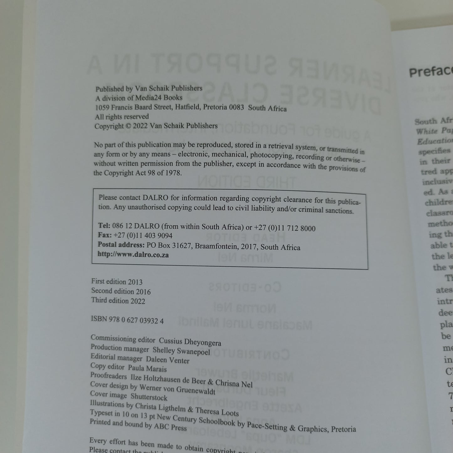 Learner Support in a Diverse Classroom: A Guide for Foundation, Intermediate and Senior Phase Teacher Third Edition by Mirna Nel 2022