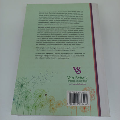 Addressing Barriers To Learning: A South African Perspective Fourth Edition by Emmerentia Landsberg 2019
