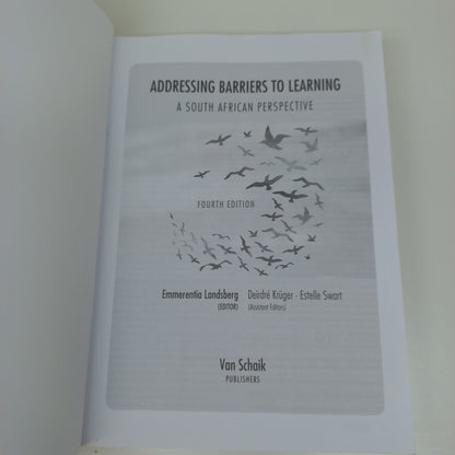 Addressing Barriers To Learning: A South African Perspective Fourth Edition by Emmerentia Landsberg 2019