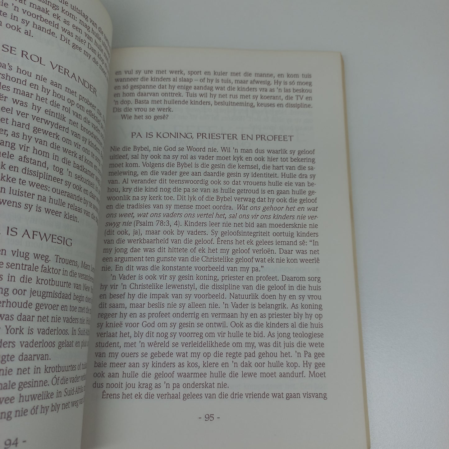 'n Man Uit Een Stuk: God se Plan vir die Man in Sy Huwelik, Gesin en Beroep by Johann Symington