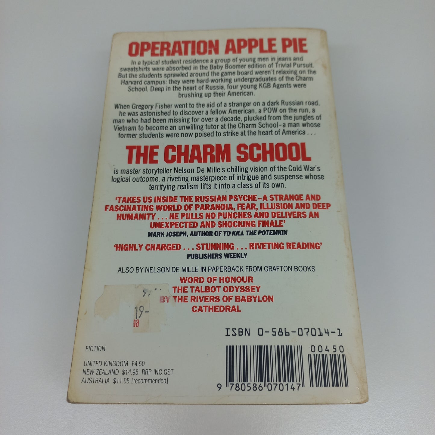 The Charm School by Nelson De Mille