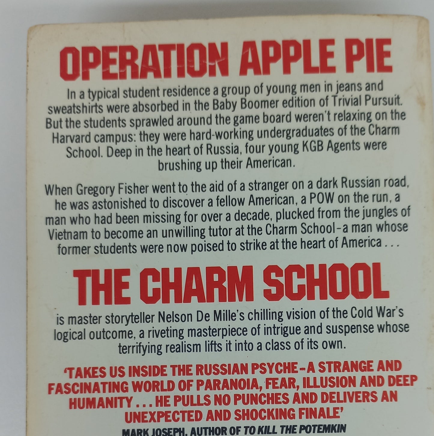 The Charm School by Nelson De Mille
