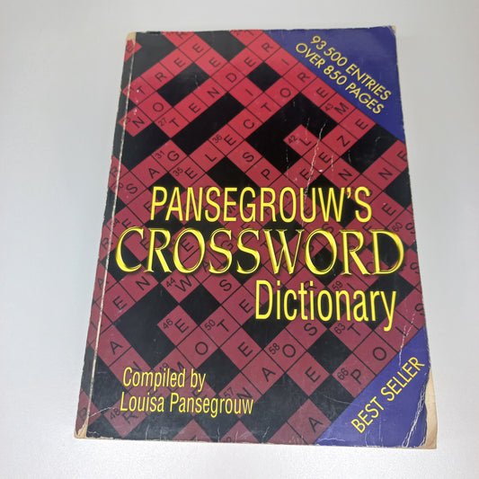 Pansegrouw's Crossword Dictionary 2001
