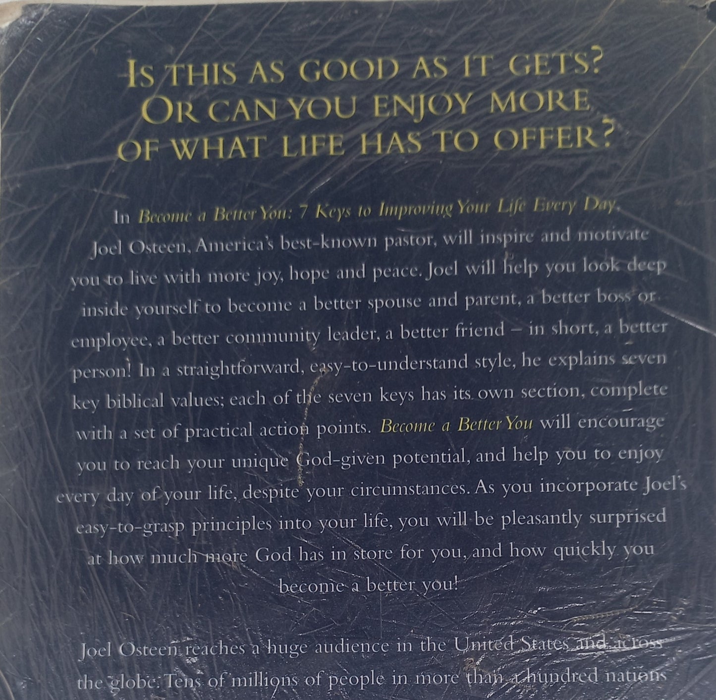 Become a Better You: 7 Keys to Improving Your Life Every Day by Joel Osteen