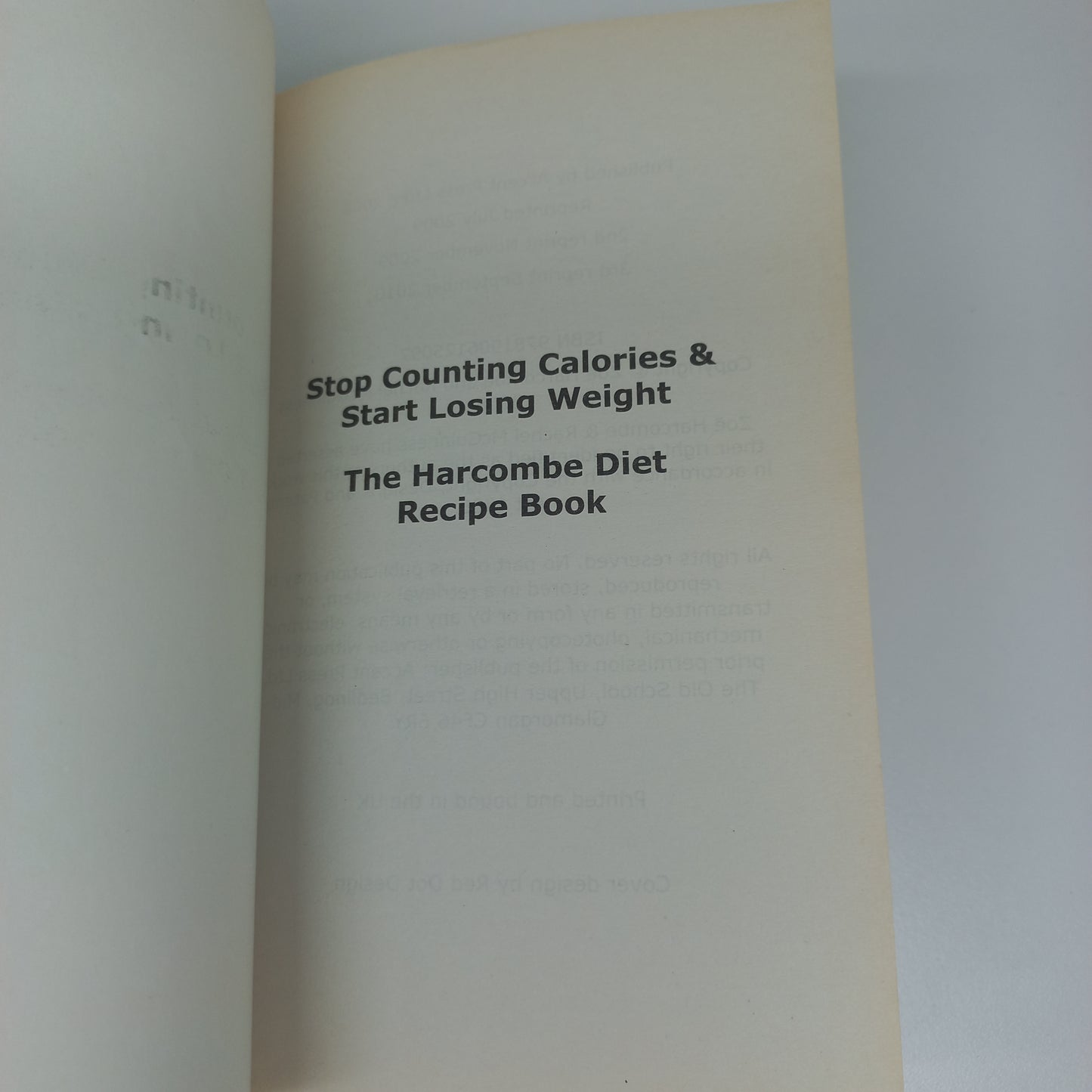 Stop Counting Calories & Start Losing Weight Recipe Book: The Harcombe Diet by Zoe Harcombe & Rachel McGuinness